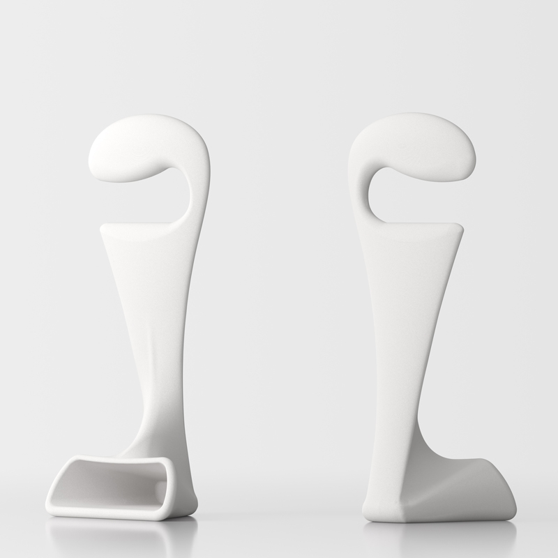 Pisolo bedroom clothes stand - white 1