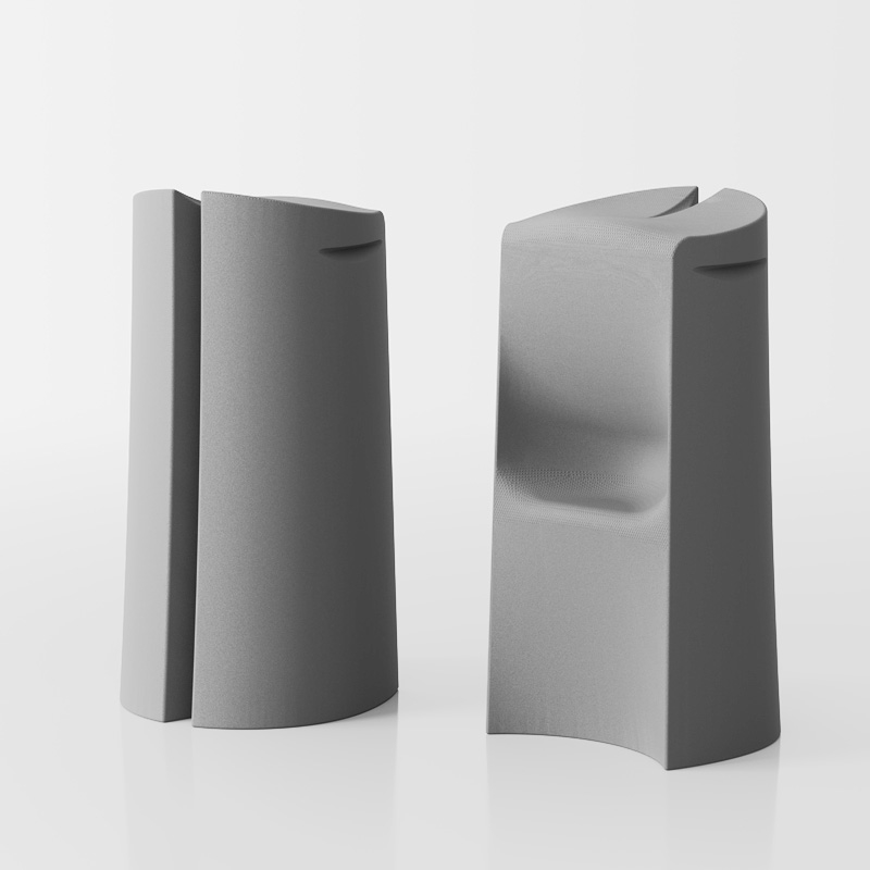 Kalispera tabouret haut de design - gris 1