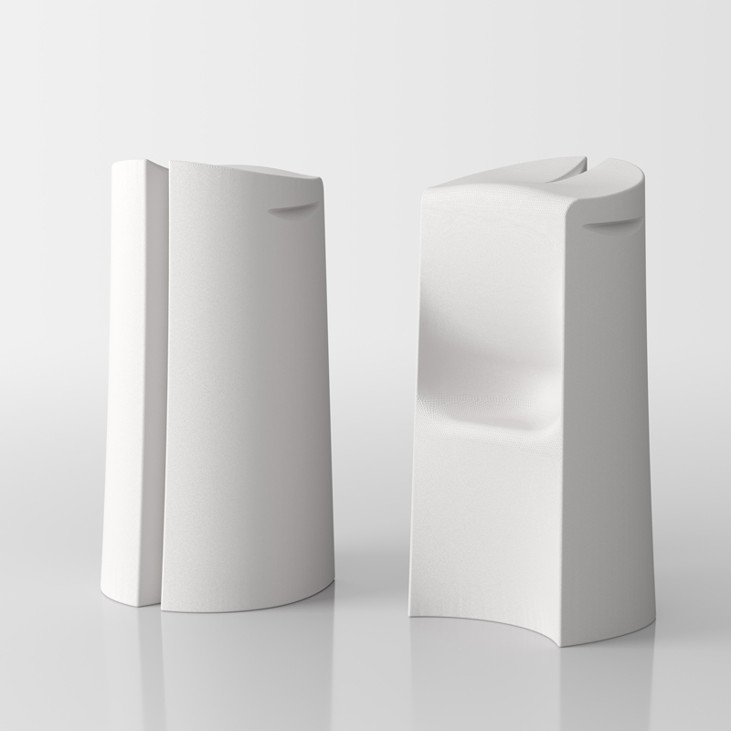 Kalispera designer high stool - white 3