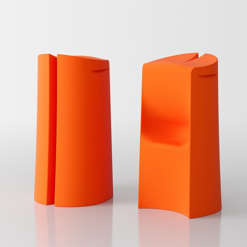 Kalispera hoher Design Hocker - orange 1