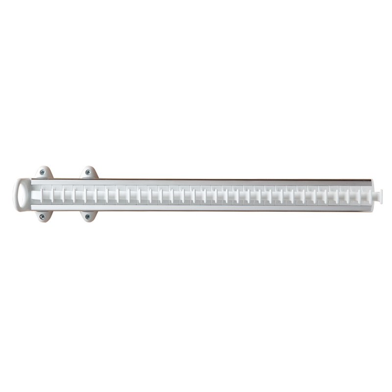 Pull-out tie rack - 32 hooks - white-bright aluminium 1