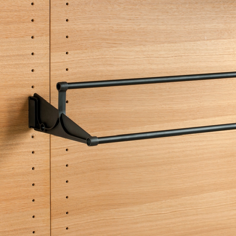 Tac - extendable wall-mounted shoe rack - brown-brown 1