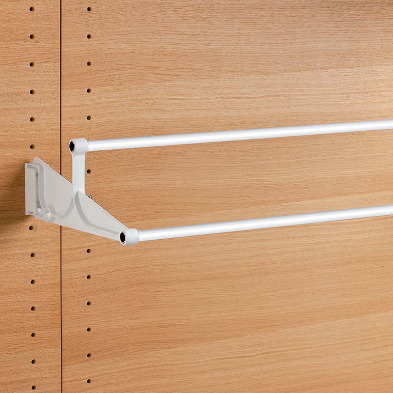 Tac - extendable wall-mounted shoe rack - white-white 1