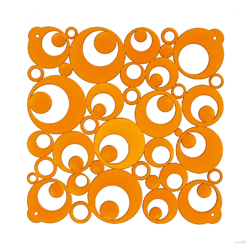 VedoNonVedo Settantuno elementi divisori e decorativi - arancione trasparente 6