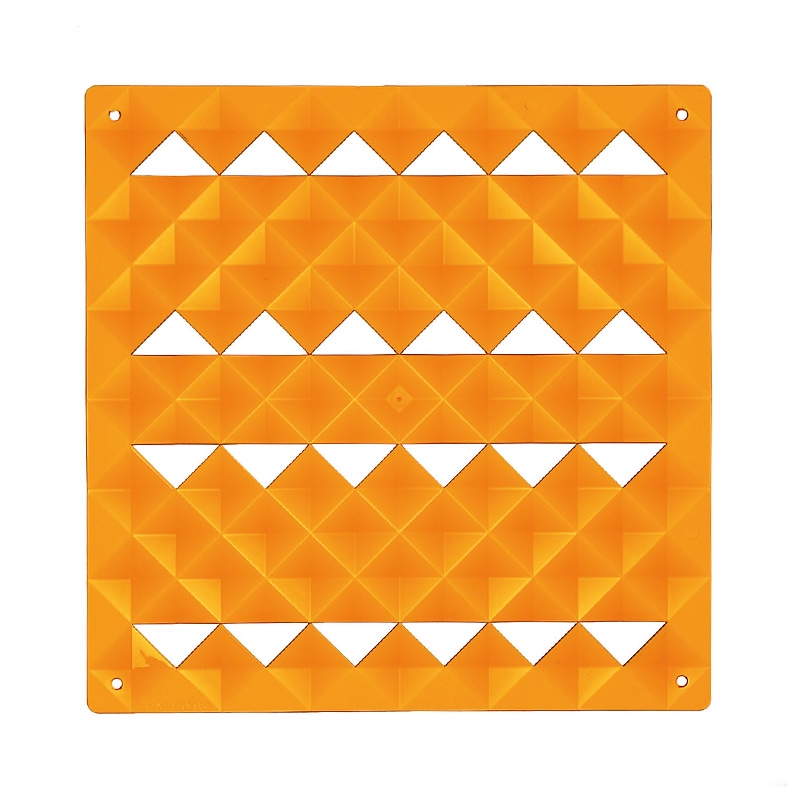 VedoNonVedo Piramide élément décoratif pour meubler et diviser les espaces - Orange transparent 6