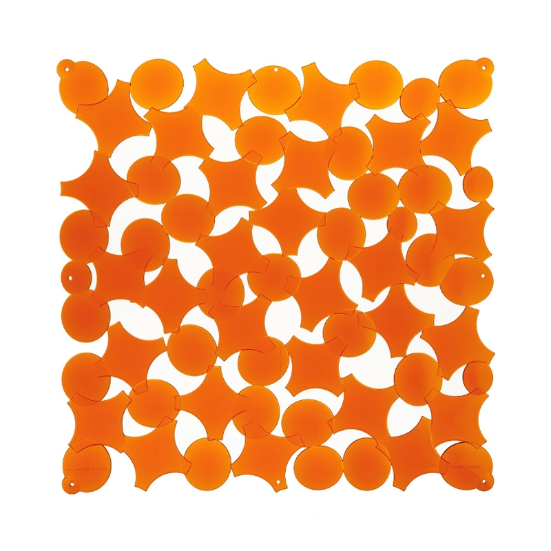 VedoNonVedo Party - elemento decorativo per arredare e dividere gli spazi - arancione trasparente 4