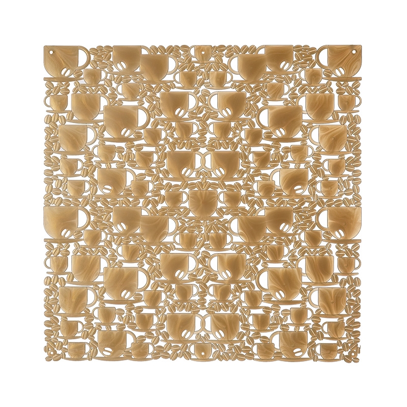 VedoNonVedo O'Caffé decorative element for furnishing and dividing rooms - transparent gold 1