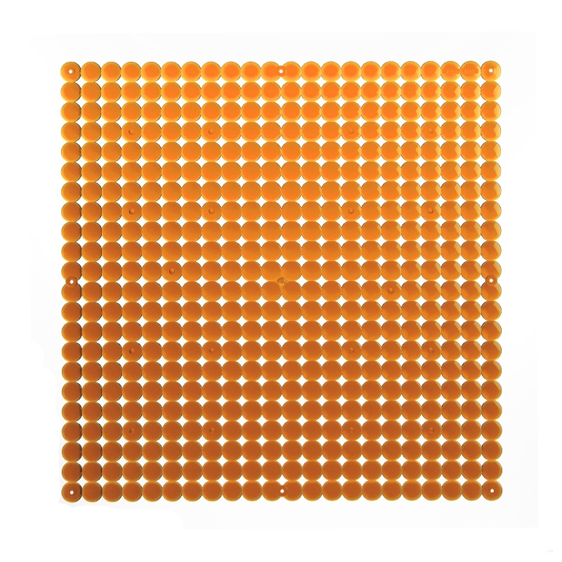 VedoNonVedo Timesquare big decorative element for furnishing and dividing rooms - transparent orange 1