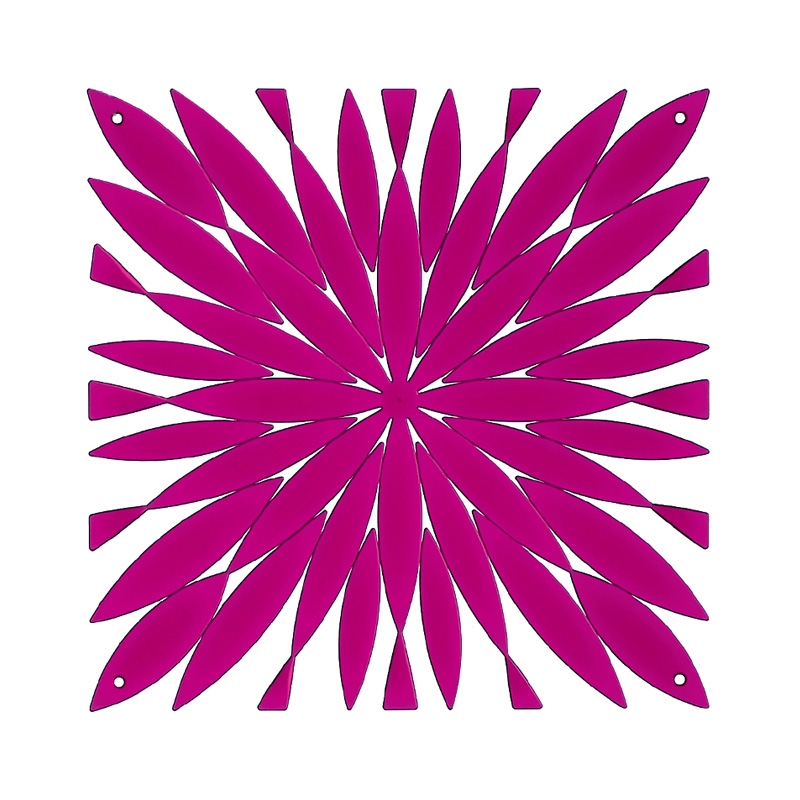 VedoNonVedo Daisy élément décoratif pour meubler et diviser les espaces - Fuchsia transparent 1