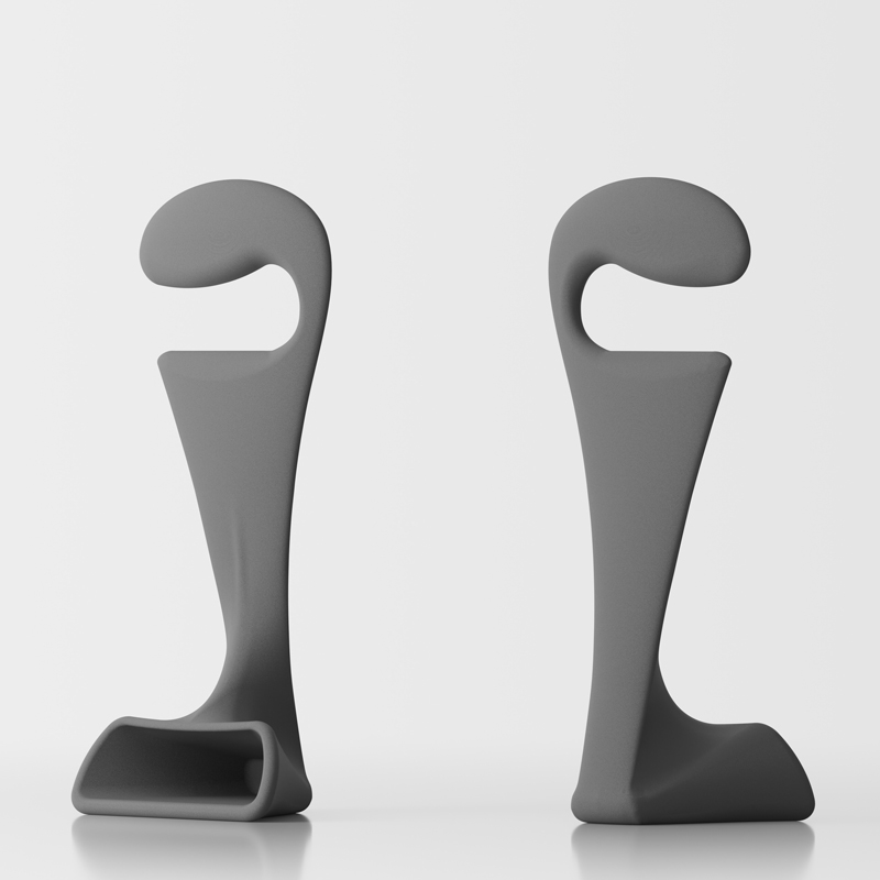 Pisolo bedroom clothes stand - grey 1