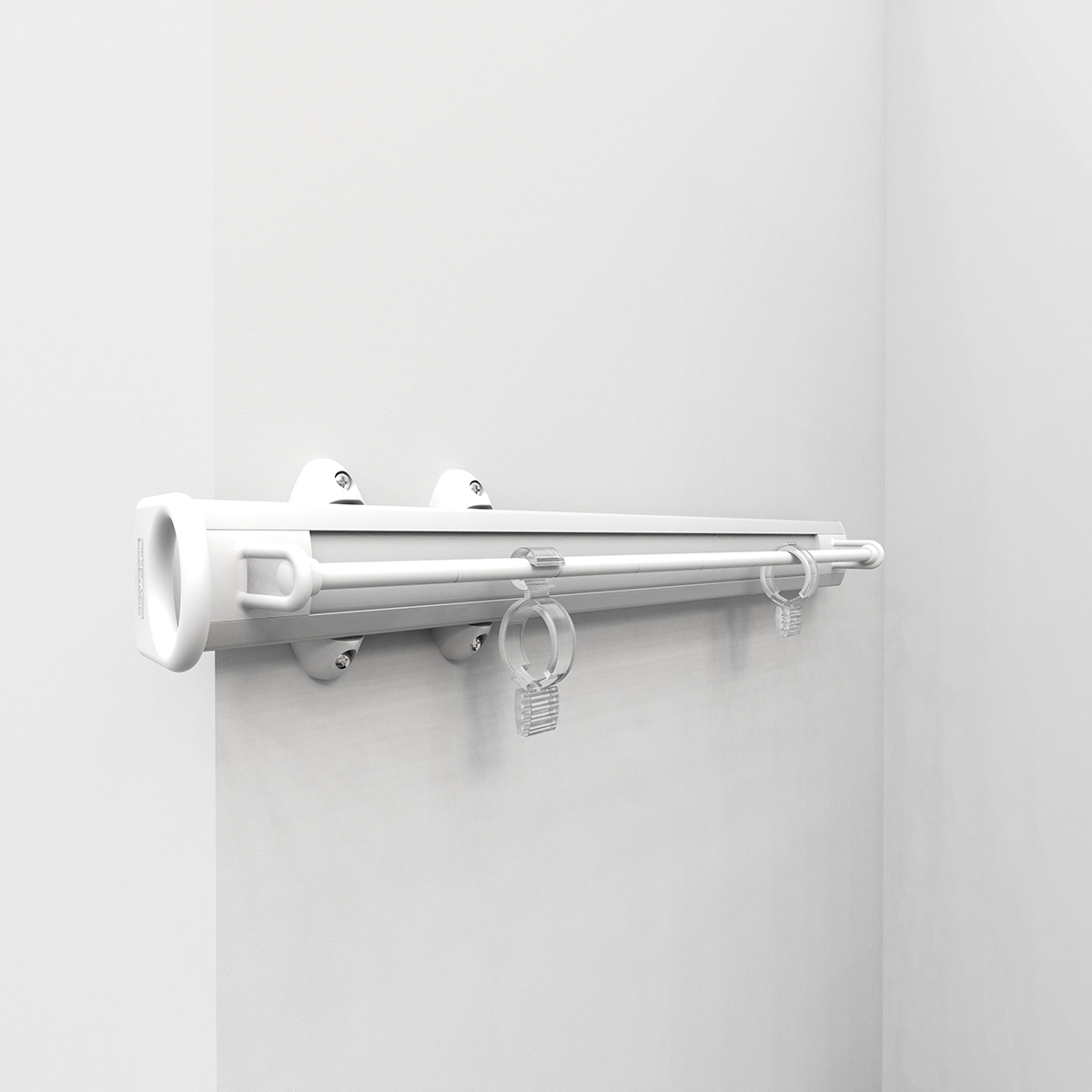 Pull-out scarf rack - white-white 1