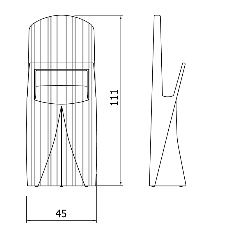 Eccopanta gessato bedroom coat stand - marrone 6