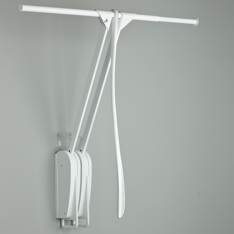 Otto Closet Pro Wall-mounted pull down rail - white-white 1