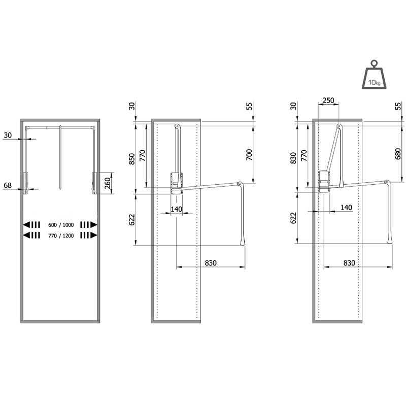 Servetto 2004 White/Chrome plated 60-100 cm 3