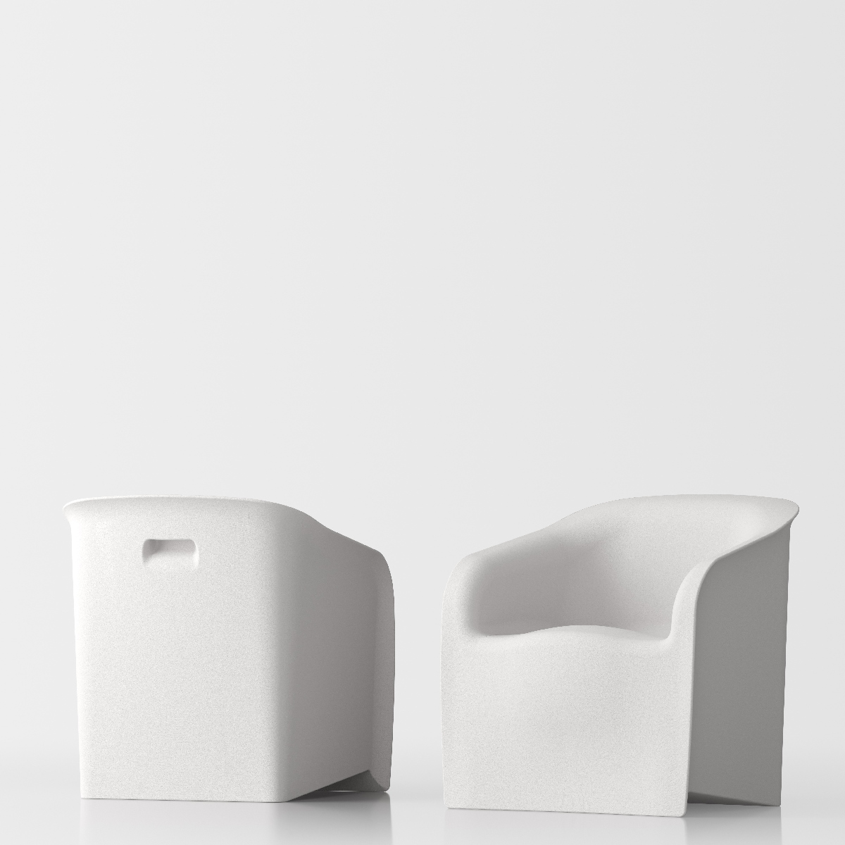 Lady design armchair - white 1