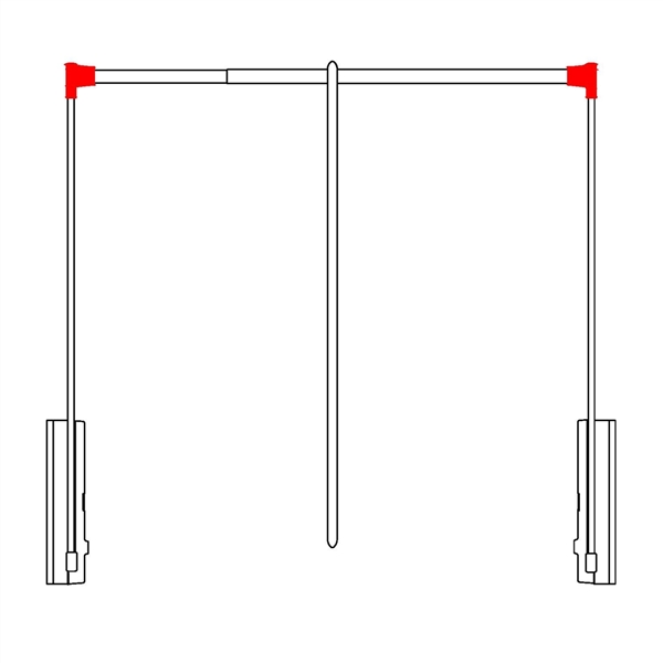 Couple of lateral connectors with screws