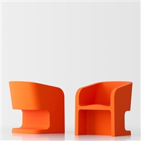 Michelle poltrona design - arancione 1