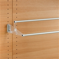 Tac - extendable wall-mounted shoe rack - transparent-satin aluminium 1