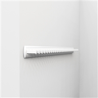 Porte-cravates fixe - 28 crochets - blanc-blanc 1