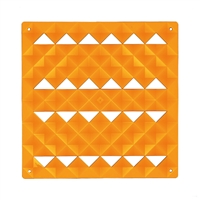 VedoNonVedo Piramide élément décoratif pour meubler et diviser les espaces - Orange transparent 1