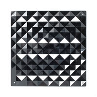 VedoNonVedo Piramide élément décoratif pour meubler et diviser les espaces - Noir 1