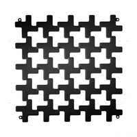 VedoNonVedo Montenapoleone decorative element for furnishing and dividing rooms - black 1