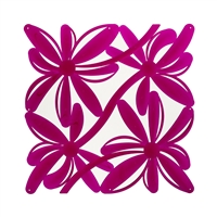 VedoNonVedo Positano decorative element for furnishing and dividing rooms - transparent fuchsia 1