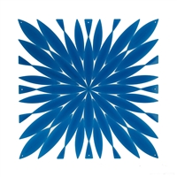 VedoNonVedo Daisy big decorative element for furnishing and dividing rooms - transparent blue 1