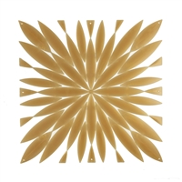 VedoNonVedo Daisy big decorative element for furnishing and dividing rooms - transparent gold 1