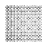 VedoNonVedo Timesquare decorative element for furnishing and dividing rooms - transparent 1