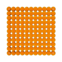 VedoNonVedo Timesquare elemento decorativo per arredare e dividere gli spazi - arancione trasparente 1