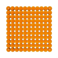 VedoNonVedo Timesquare decorative element for furnishing and dividing rooms - transparent orange 1