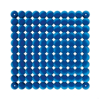 VedoNonVedo Timesquare elemento decorativo per arredare e dividere gli spazi - blu trasparente 1