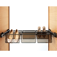 Plus - Shoe rack 6V - brown - brown - transparent polycarbonate 1