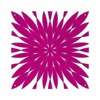 VedoNonVedo Daisy élément décoratif pour meubler et diviser les espaces - Fuchsia transparent 1