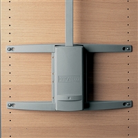 Serie de 4 supports pour montants en panneau perforé entraxe 450/480 mm pour Servetto 2004 - gris 1