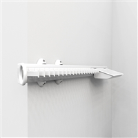 Pull-out tie rack with tray - 20 hooks - white-white 1