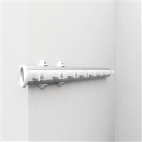 Pull-out belt rack - white-bright aluminium 1