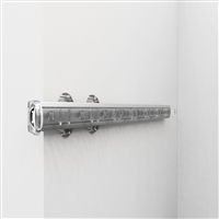 Pull-out belt rack - transparent-bright aluminium 1