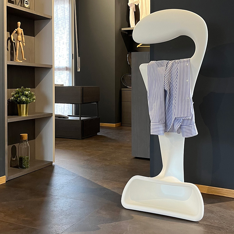 Appendiabiti A Croce In Metallobianco 110 Cm - Design Moderno Per Camera, Ufficio O Boutique - Foto 8