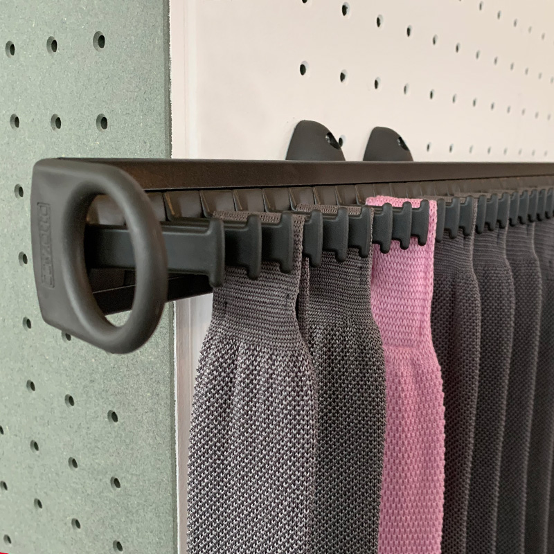 Pull Out Tie Rack 32 Hooks Brown Brown Ssnbp161b