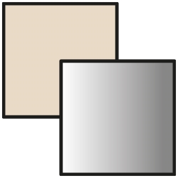 beige - verchromt
