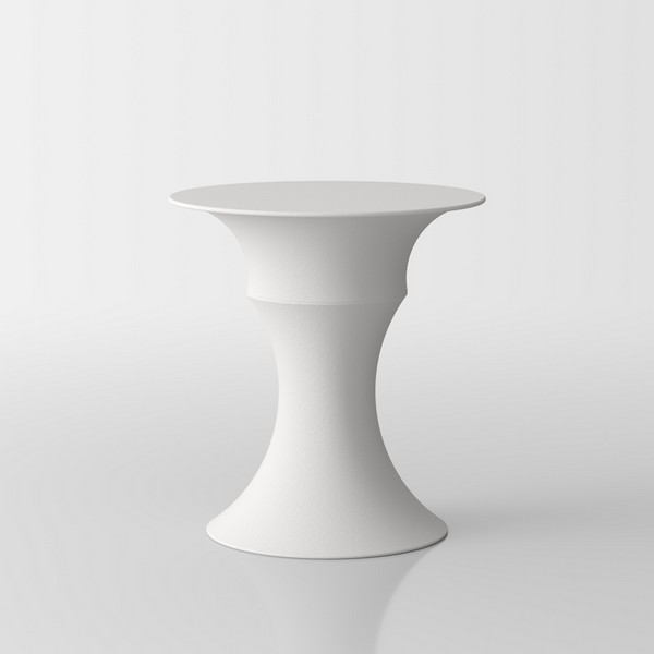 Olimpo  designer coffee table by Servetto - white