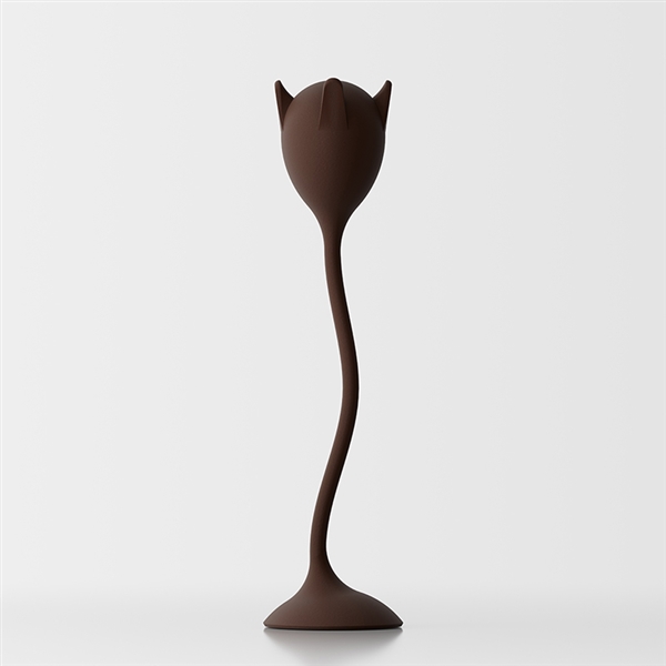 Tulipan free-standing coat stand - brown