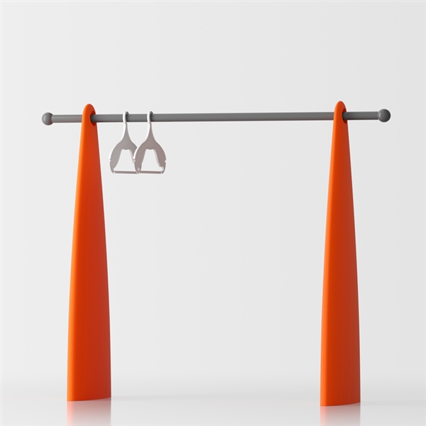 Atelier free-standing coat stand - orange