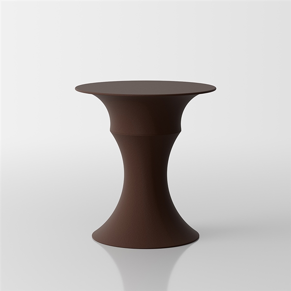 Olimpo  designer coffee table by Servetto - brown