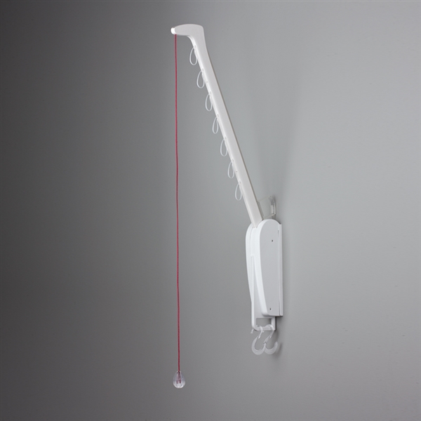 Otto wall-mounted pull down rail - white