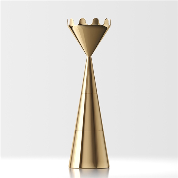 Scacco Matto Metallic gold
