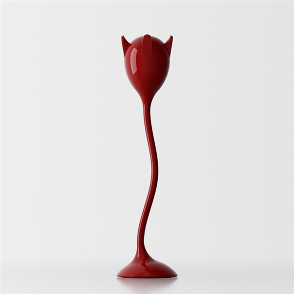 Tulipan rot glänzend lackiert