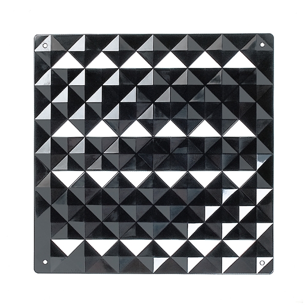 VedoNonVedo Piramide decorative element for furnishing and dividing rooms - black